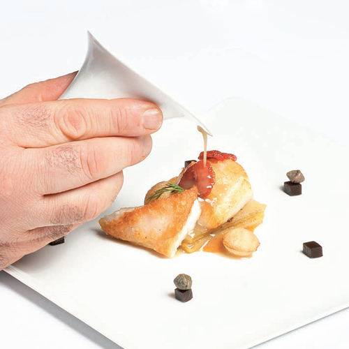 Idea di rombo all’Isolana (pomodoro grigliato confit, patate soffiate, gelatina di capperi e caffè) - Piatti: Idea di rombo all'isolana