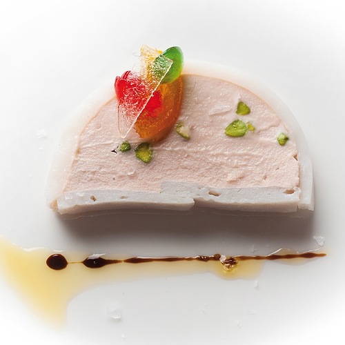 'Sembra una cassata' (mortadella, calamaro e mostarda di Cremona) - Piatti: "Sembra una cassata"