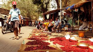 Mercato a Mumbai di spezie